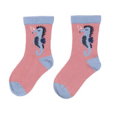 2 pairs of organic cotton socks for children – sustainable and soft socks with dragonfly motif and colorful accents